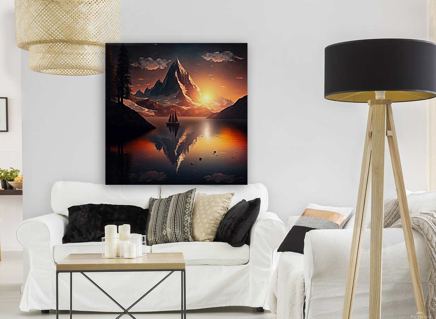 Coucher de soleil Reproduction