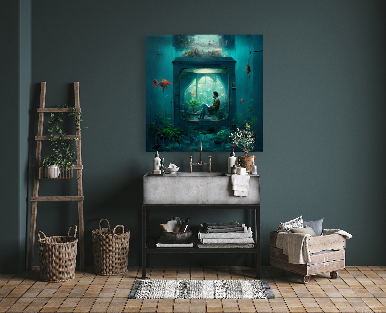 Inversion aquarium Reproduction
