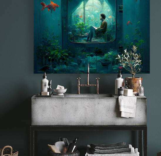 Inversion aquarium by Denni Cecile