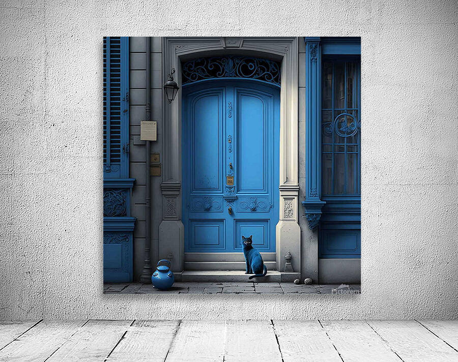 Le chat bleu Wall Preview