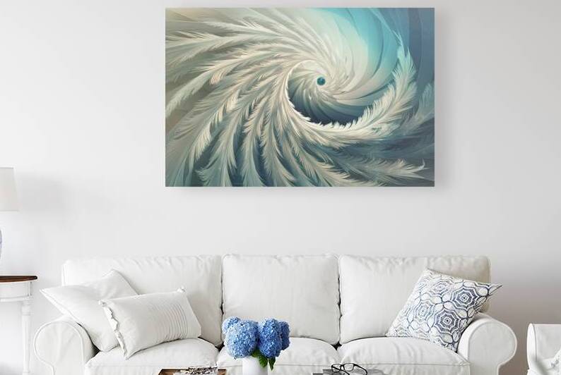 an enchanting swirl of delicate feather like stru by Mihai Pulca