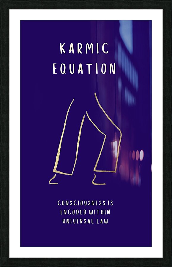 Karmic Equation Picture Frame print