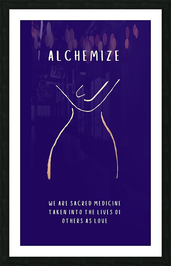 Alchemize Picture Frame print