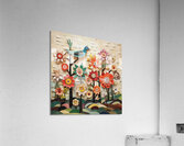 Birds Love Flowers X16 BL-Style Effect Acrylic Print