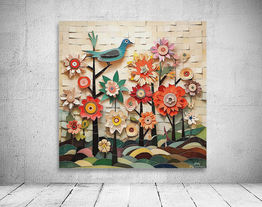 Birds Love Flowers X16 BL-Style Effect Wall Preview