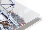 Pont de Train Hiver HD Metal print