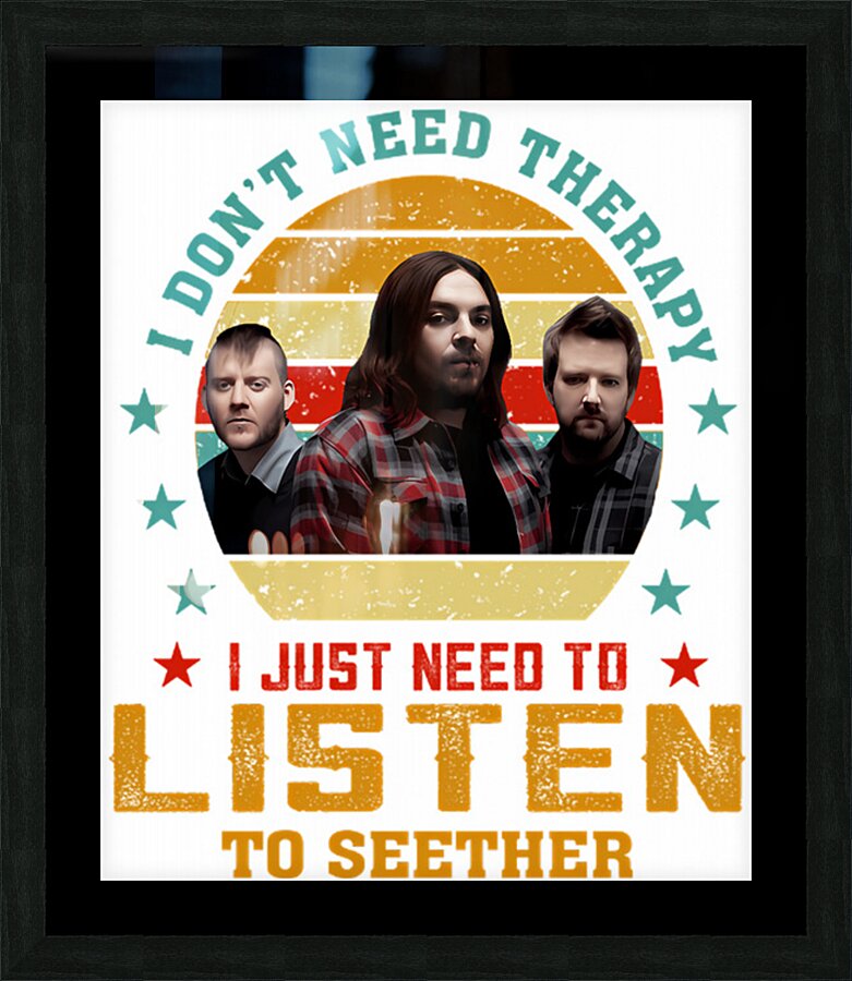 Seether 10 Picture Frame print