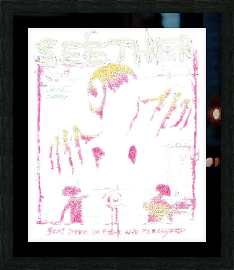 Seether 33 Picture Frame print
