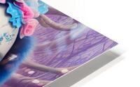 Flamingo Lady HD Metal print