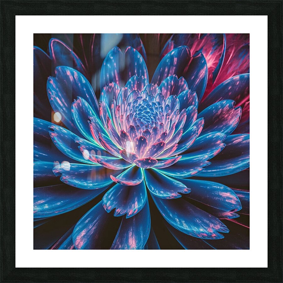 mesmerizing blooming flower Picture Frame print