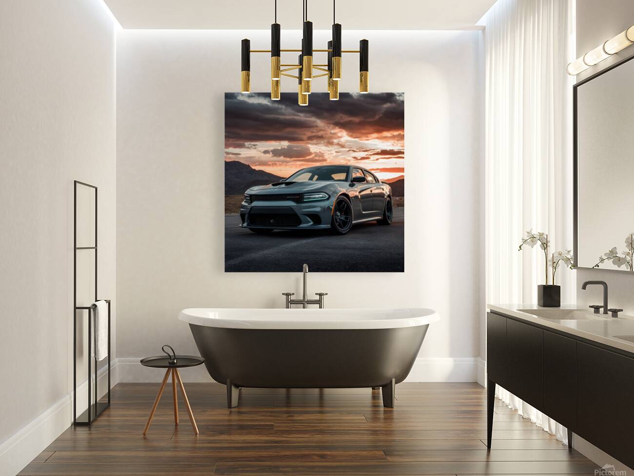 dodge charger modern car strong and beautiful Reproduction