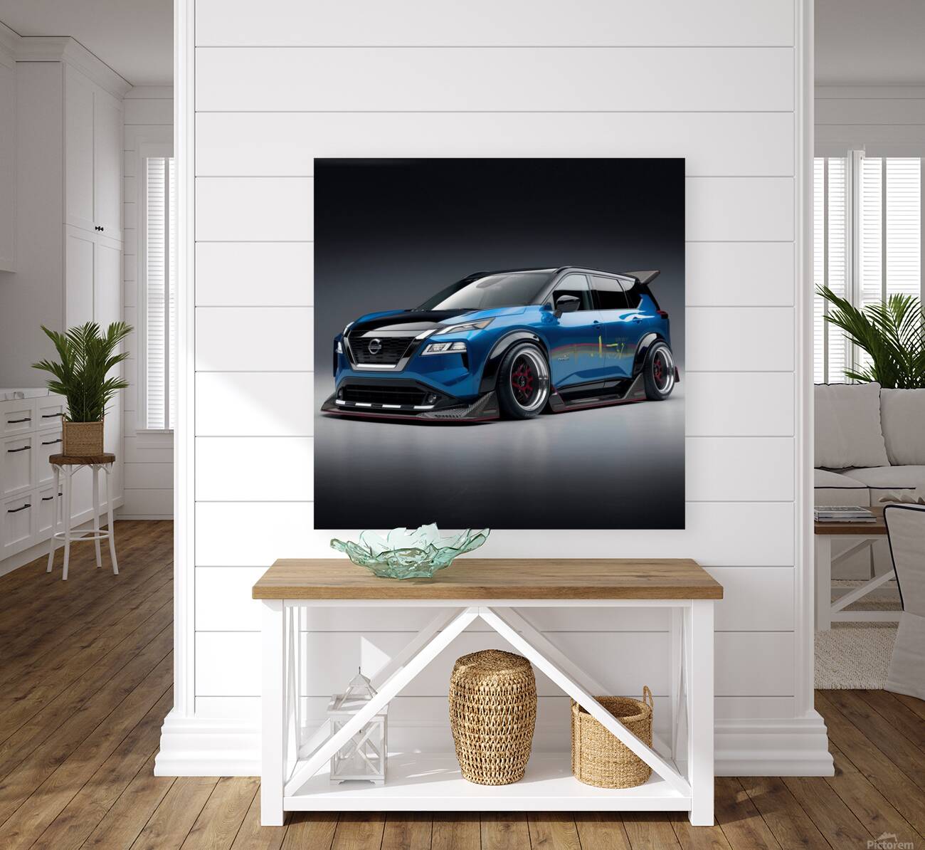 a striking image of a futuristic nissan rogue 202 Reproduction