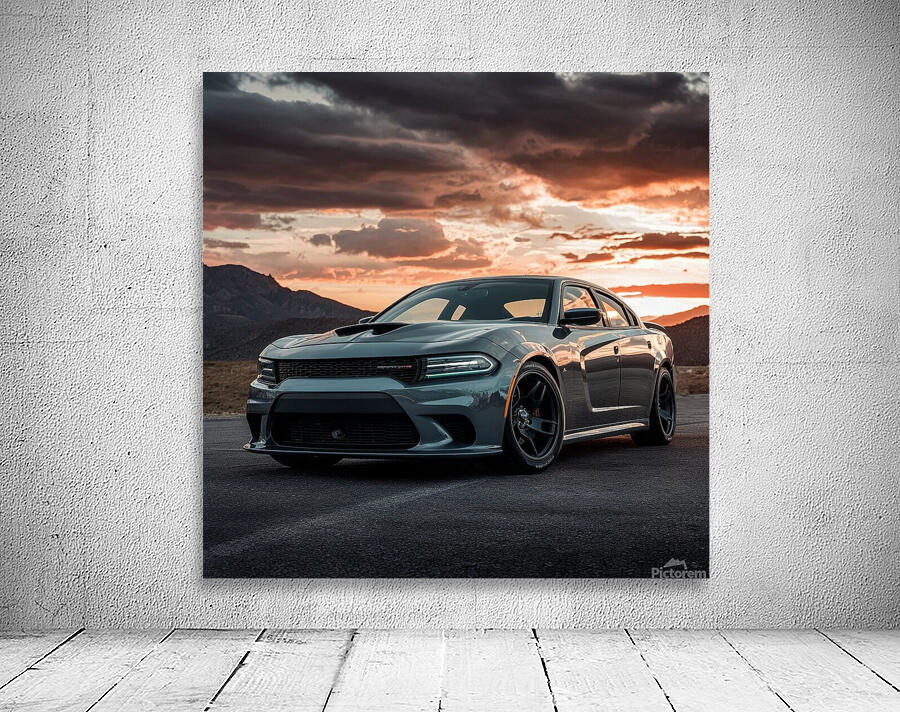 dodge charger modern car strong and beautiful Wall Preview