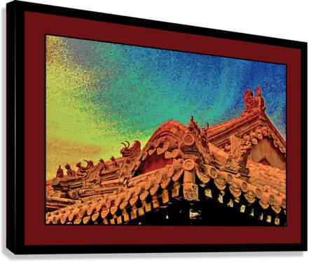 ANCIENT CHINESE ROOFTOPS  O2 Canvas Print