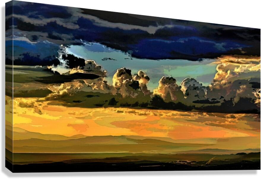 COLORFUL SKIES OVER SANTA FE NEW MEXICO Canvas Print