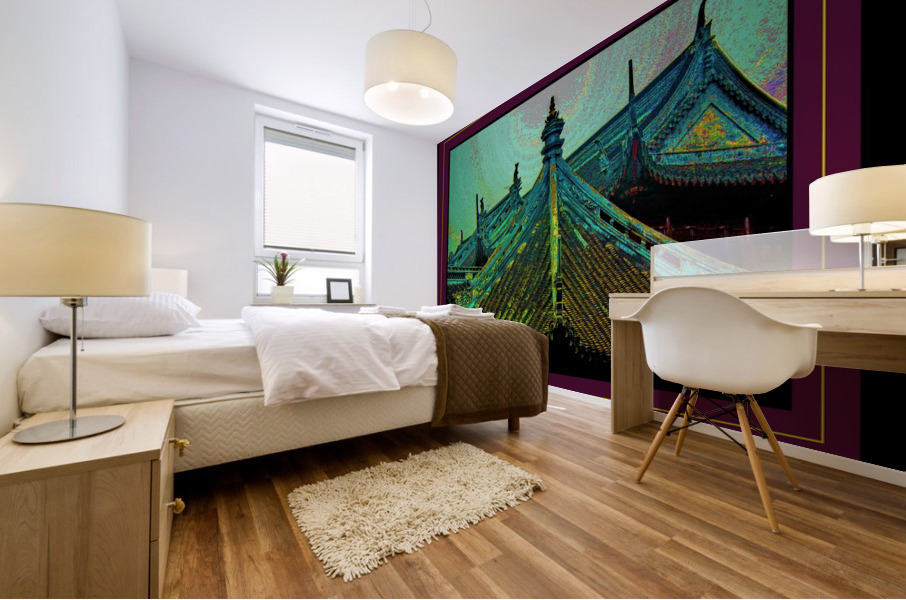 ANCIENT CHINESE ROOFTOPS Mural print