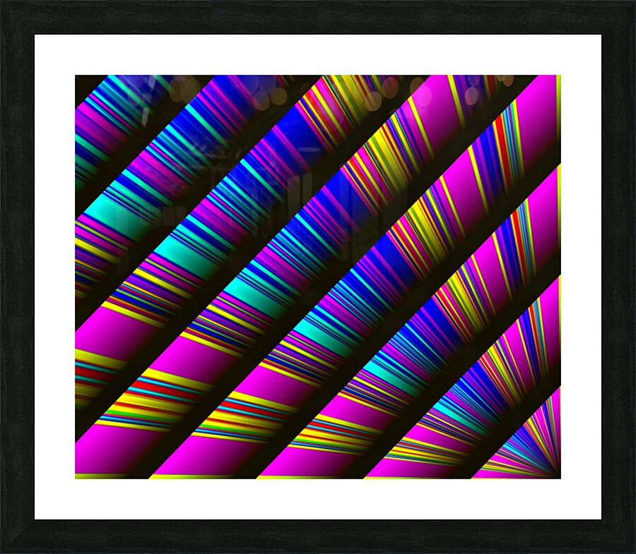LIGHTSTORMS COLLECTION - BLINDS 001 Picture Frame print