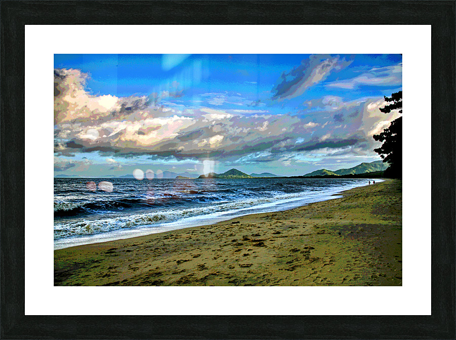 THE BEACH AT CAIRNS AUSTRAILIA Picture Frame print