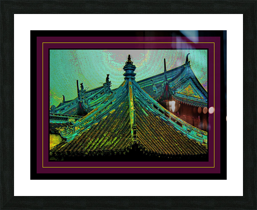 ANCIENT CHINESE ROOFTOPS Picture Frame print