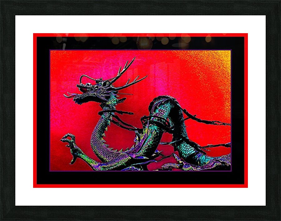 ASIAN DRAGON Picture Frame print