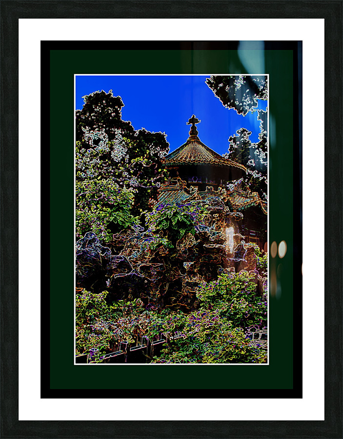 IN THE EMPERORS BACKYARD Picture Frame print