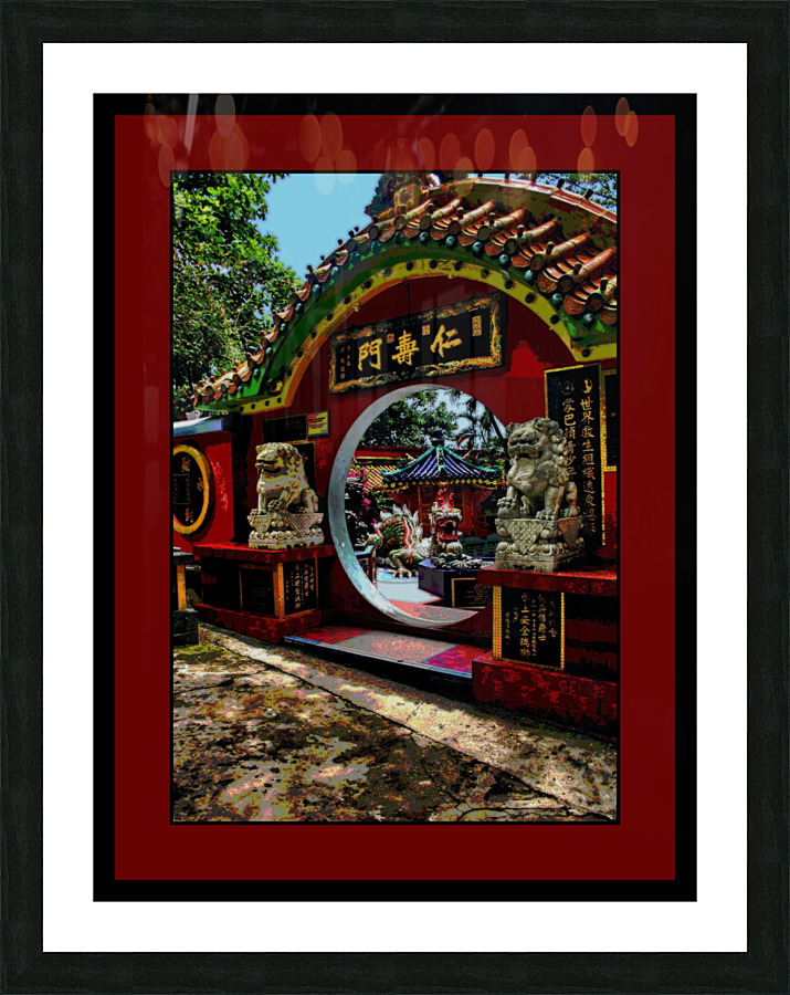 ENTRANCE TO TIN HAU TEMPLE AT REPULSE BAY HONG KONG Picture Frame print