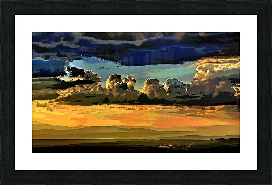 COLORFUL SKIES OVER SANTA FE NEW MEXICO Picture Frame print