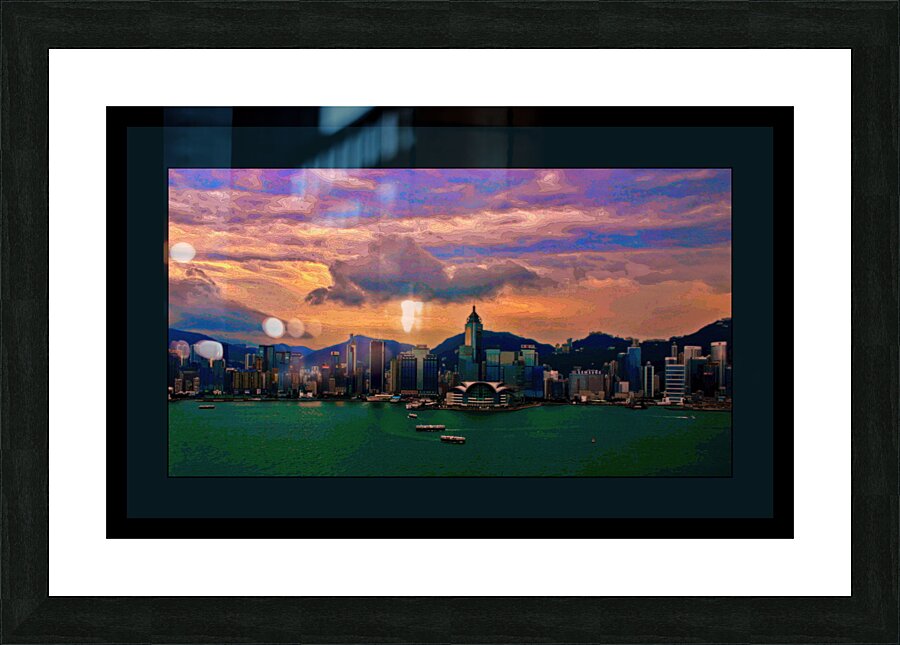 SUNRISE OVER HONG KONG Picture Frame print