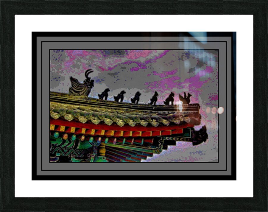 ROOFTOP IN KOREA Picture Frame print
