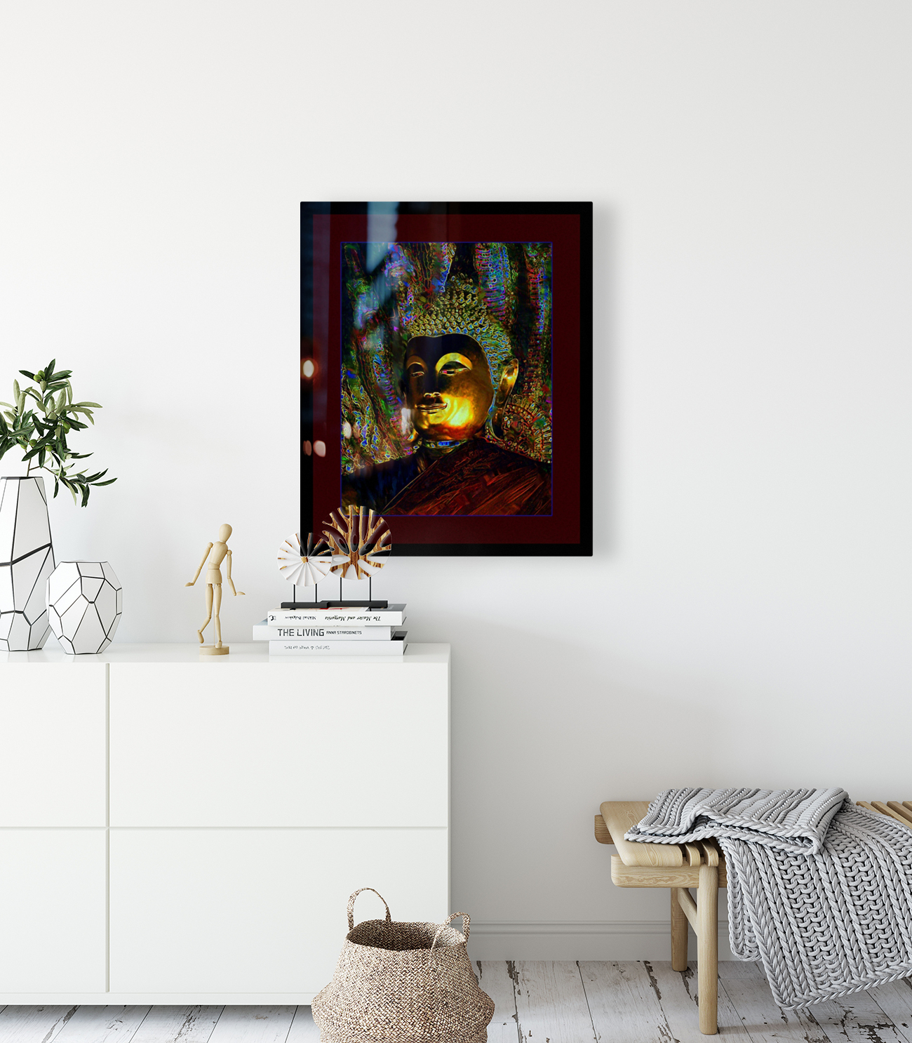 BUDDAH WITH COBRAS  Reproduction