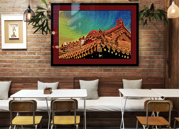 ANCIENT CHINESE ROOFTOPS  O2 Reproduction