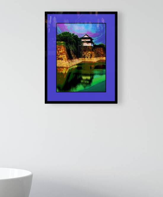 THE MOAT SURROUNDING EDO CASTLE  by LES MAYERS 