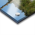 Vintage Milk Jugs in a Scenic Countryside Landscape Acrylic print