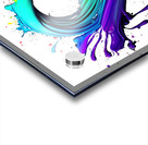 splash from rainbow colors paint in heart shape love Acrylic print