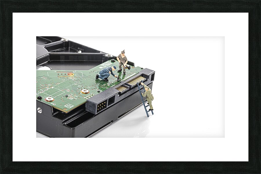 harddisk repare Picture Frame print