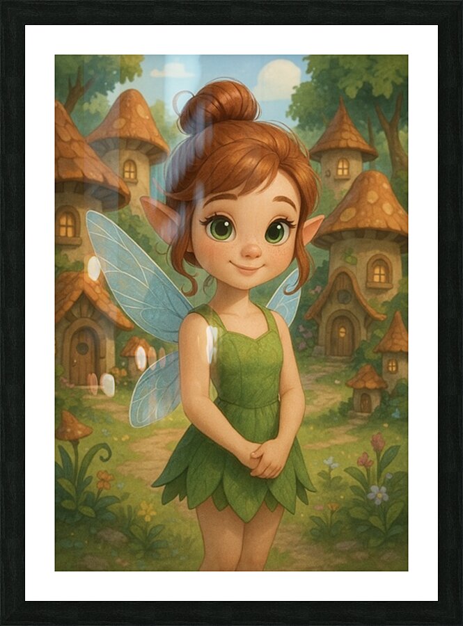 Emerald Fairy  Picture Frame print
