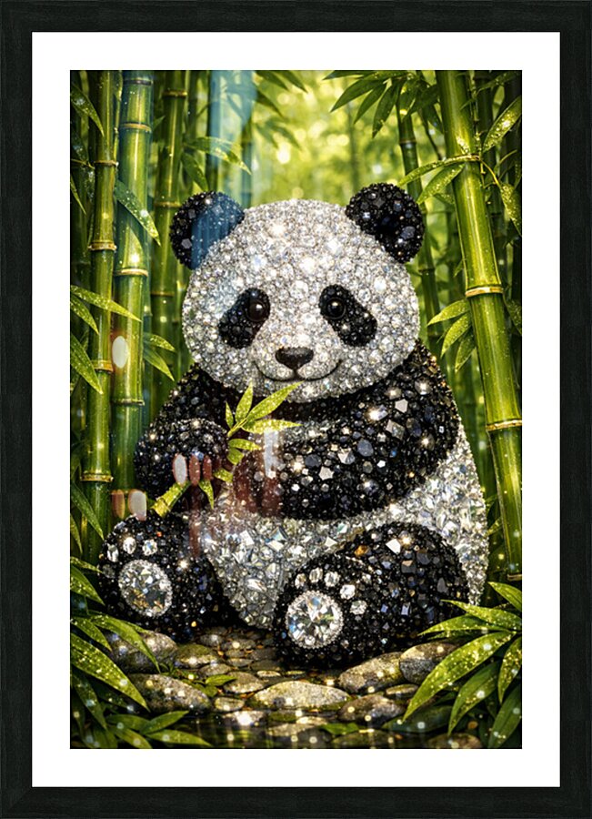 Bamboo Panda Impression et Cadre photo