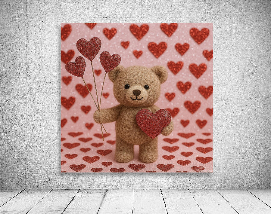 VALENTINE BEAR Wall Preview