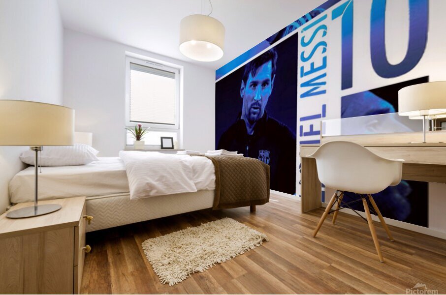 Lionel Messi 13 Mural print