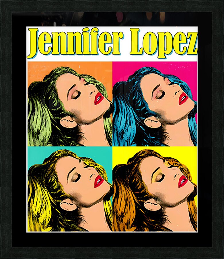 Jennifer Lopez 2 Picture Frame print