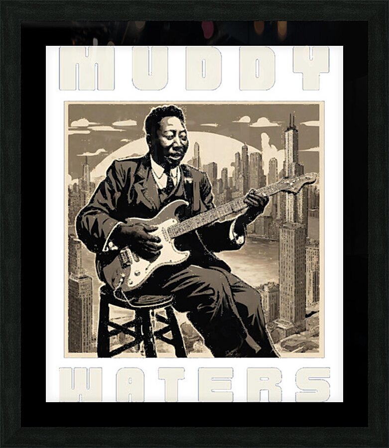 Muddy Waters 22 Picture Frame print