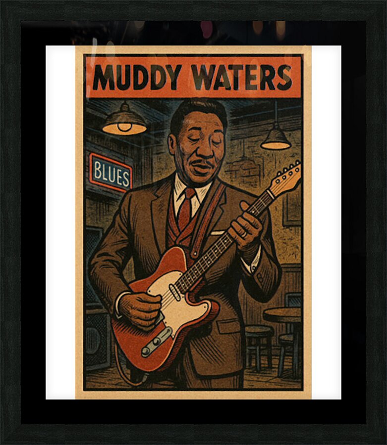 Muddy Waters 44 Picture Frame print