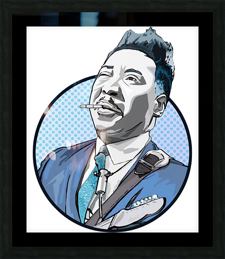 Muddy Waters 45 Picture Frame print