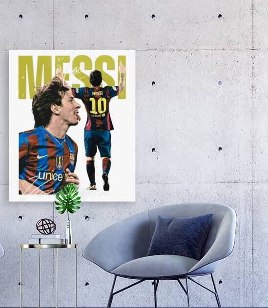 Lionel Messi 24 by Monique C Monico