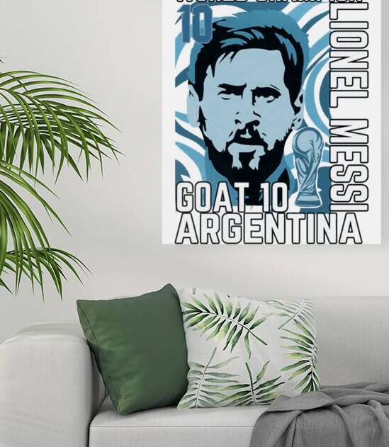 Lionel Messi 43 by Monique C Monico