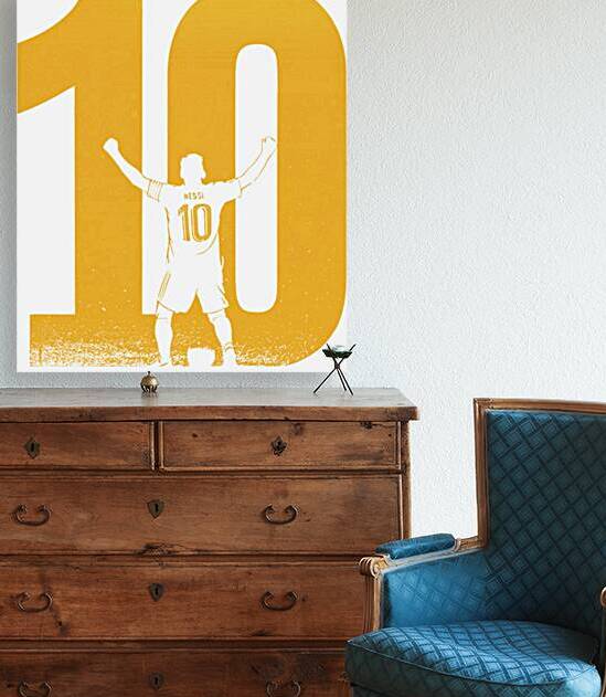 Lionel Messi 9 by Monique C Monico