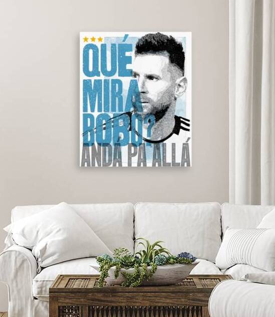 Lionel Messi 10 by Monique C Monico