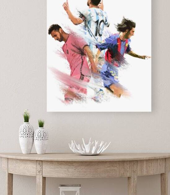 Lionel Messi 18 by Monique C Monico
