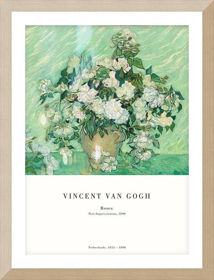 Van Gogh - Roses by Oldmasters Wall Art