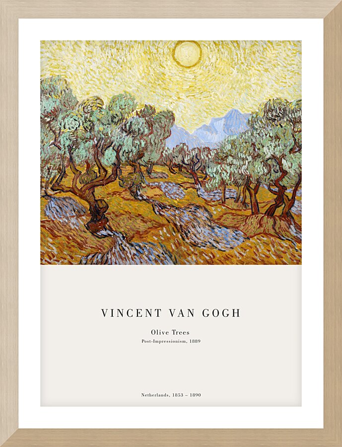 Van Gogh - Olive Trees Picture Frame print